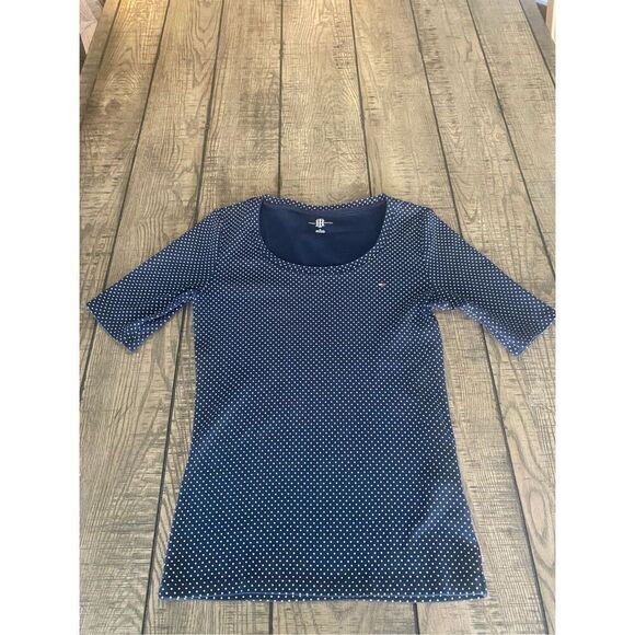 Tommy Hilfiger polka dot woman’s top size SP - Picture 1 of 7